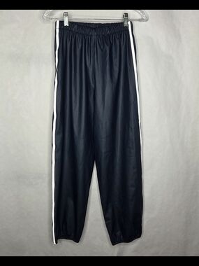 Reima Blue Rain Pants with White Side Stripes